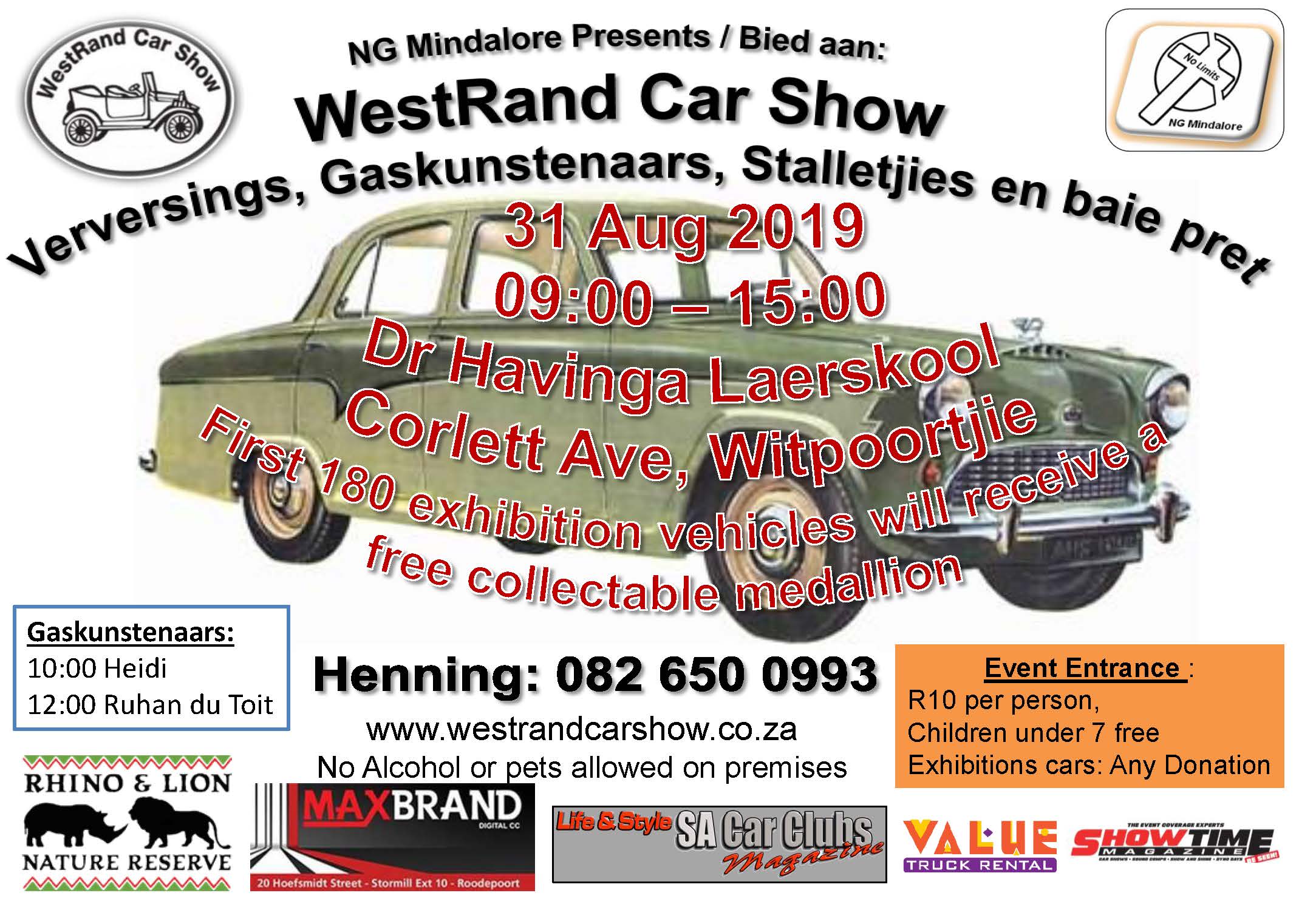 WestRand Car Show 31 Aug